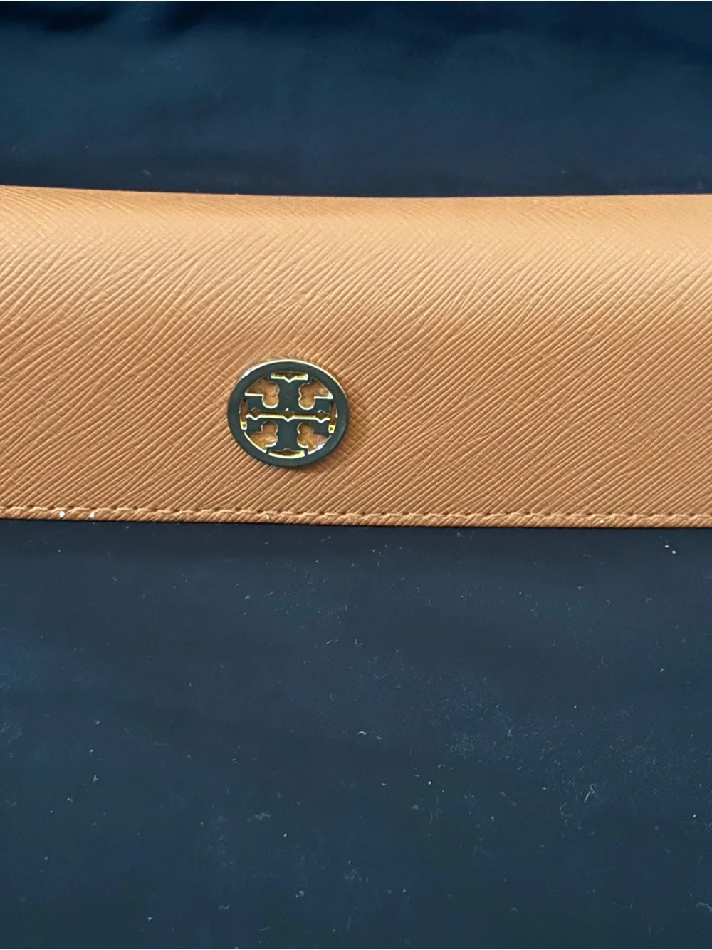 Tory Burch Tan Leather Eyeglass Case